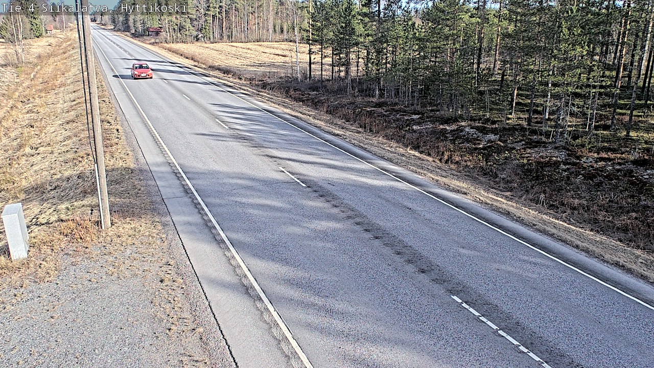 Weather Camera Image Väg 4 Siikalatva, Hyttikoski, Siikalatva, Pohjois-Pohjanmaa