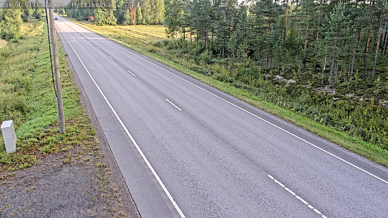Weather Camera Image Road 4 Siikalatva, Hyttikoski, Siikalatva, Pohjois-Pohjanmaa