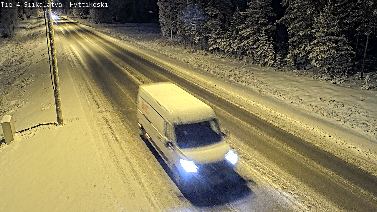 Weather Camera Image Väg 4 Siikalatva, Hyttikoski, Siikalatva, Pohjois-Pohjanmaa