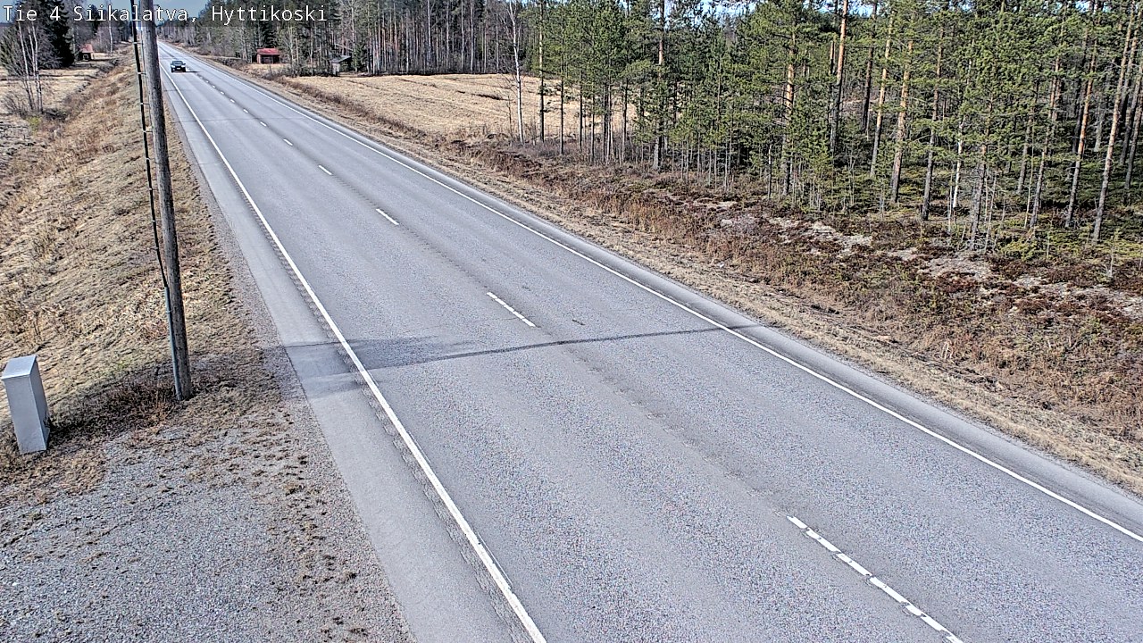 Weather Camera Image Väg 4 Siikalatva, Hyttikoski, Siikalatva, Pohjois-Pohjanmaa