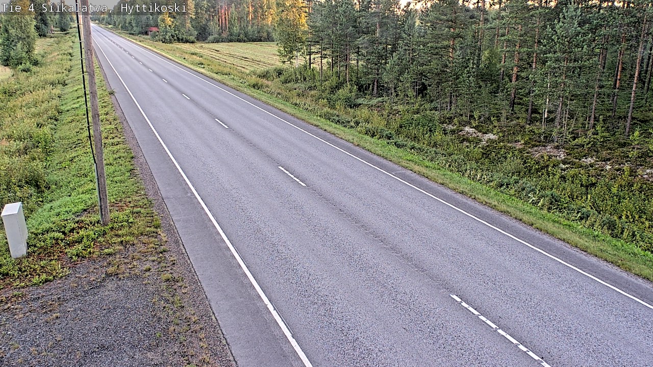 Weather Camera Image Road 4 Siikalatva, Hyttikoski, Siikalatva, Pohjois-Pohjanmaa