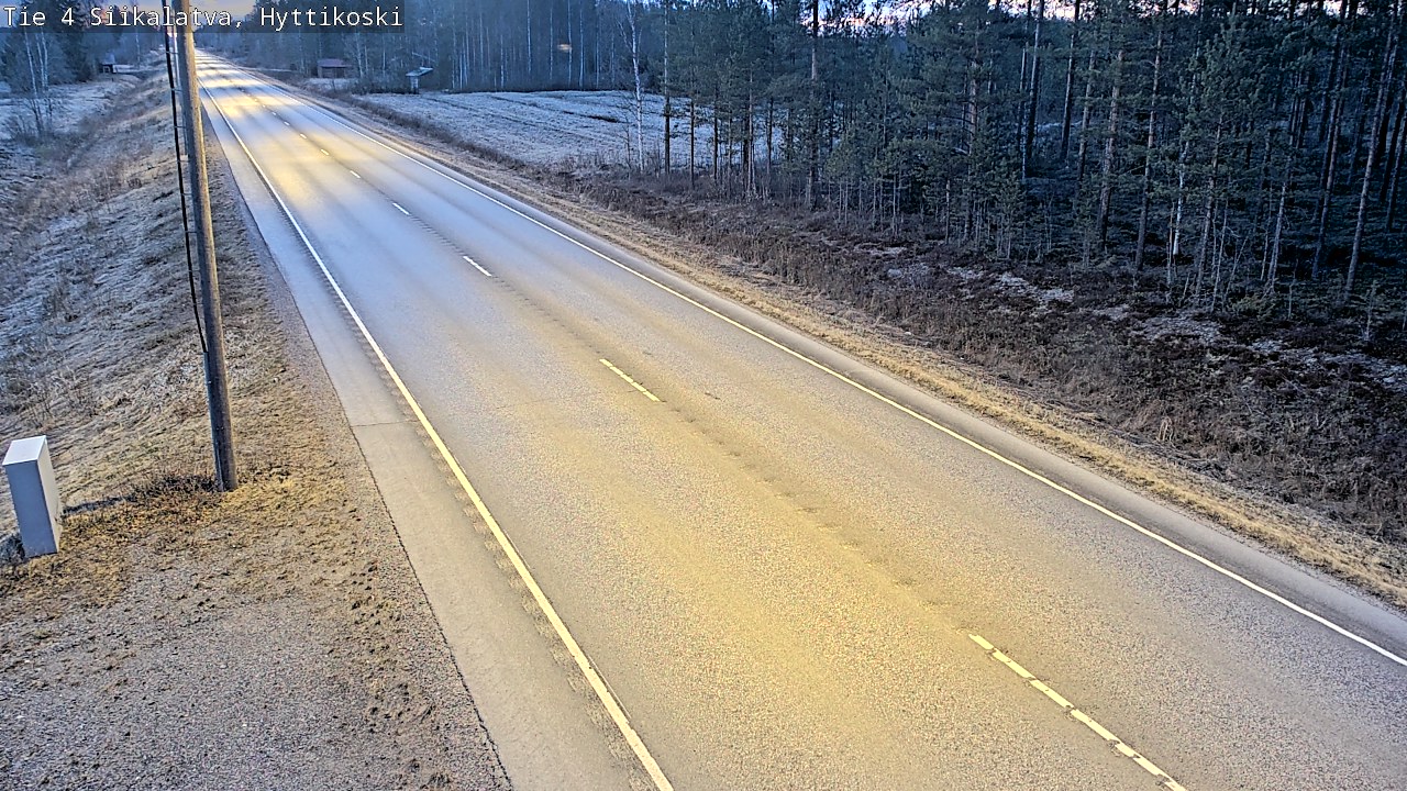 Weather Camera Image Väg 4 Siikalatva, Hyttikoski, Siikalatva, Pohjois-Pohjanmaa