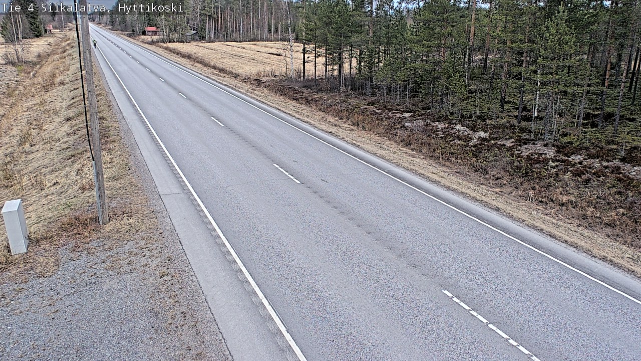 Weather Camera Image Road 4 Siikalatva, Hyttikoski, Siikalatva, Pohjois-Pohjanmaa
