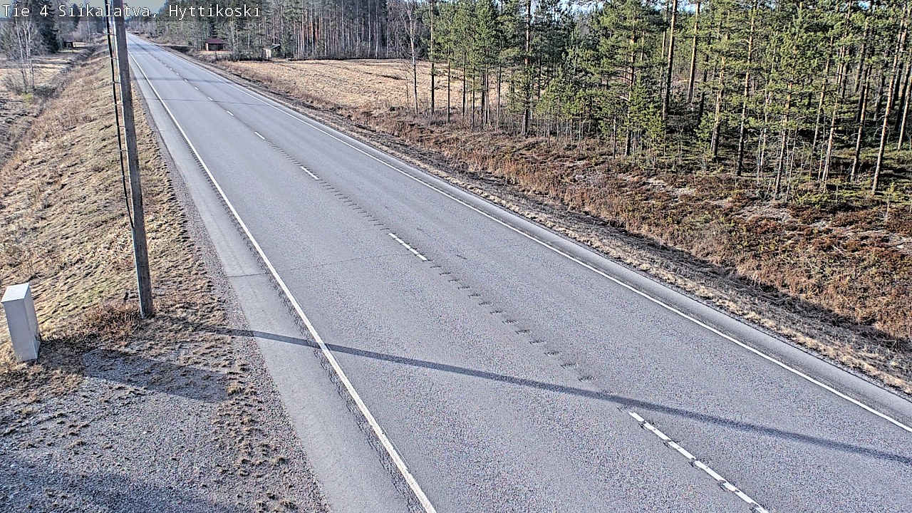 Weather Camera Image Väg 4 Siikalatva, Hyttikoski, Siikalatva, Pohjois-Pohjanmaa