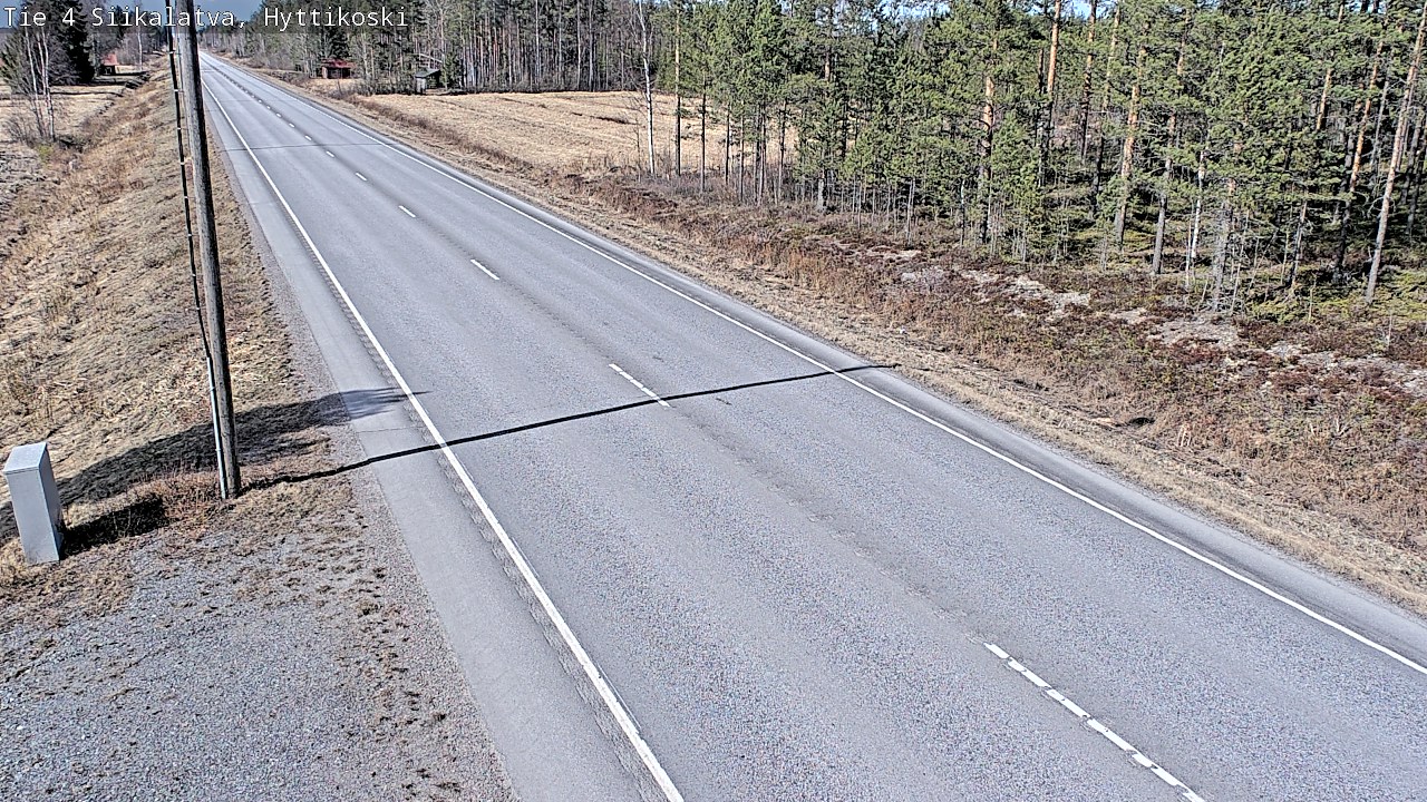 Weather Camera Image Väg 4 Siikalatva, Hyttikoski, Siikalatva, Pohjois-Pohjanmaa