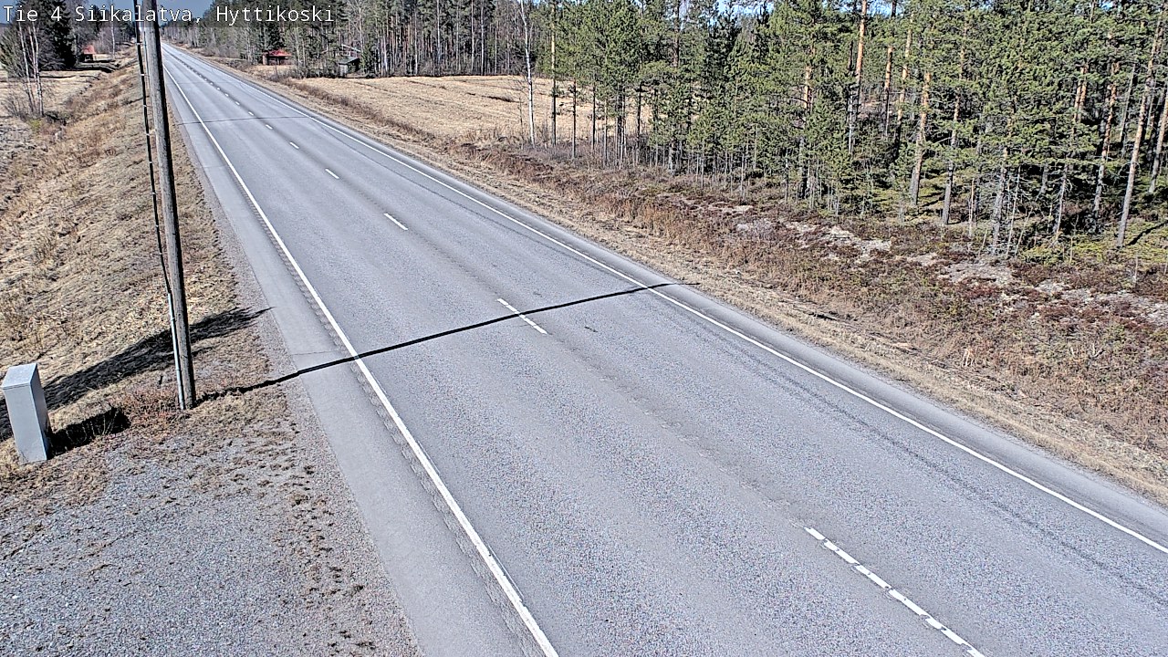 Weather Camera Image Väg 4 Siikalatva, Hyttikoski, Siikalatva, Pohjois-Pohjanmaa