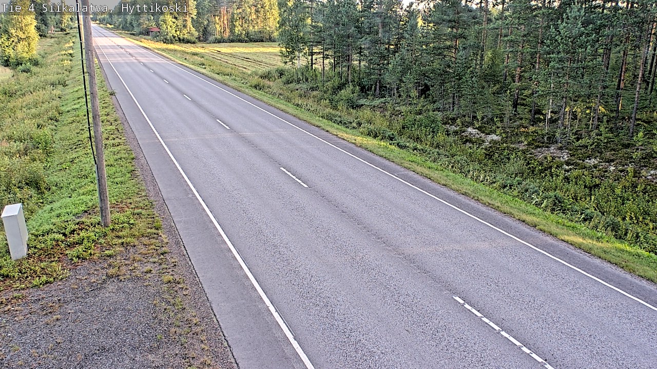Weather Camera Image Road 4 Siikalatva, Hyttikoski, Siikalatva, Pohjois-Pohjanmaa