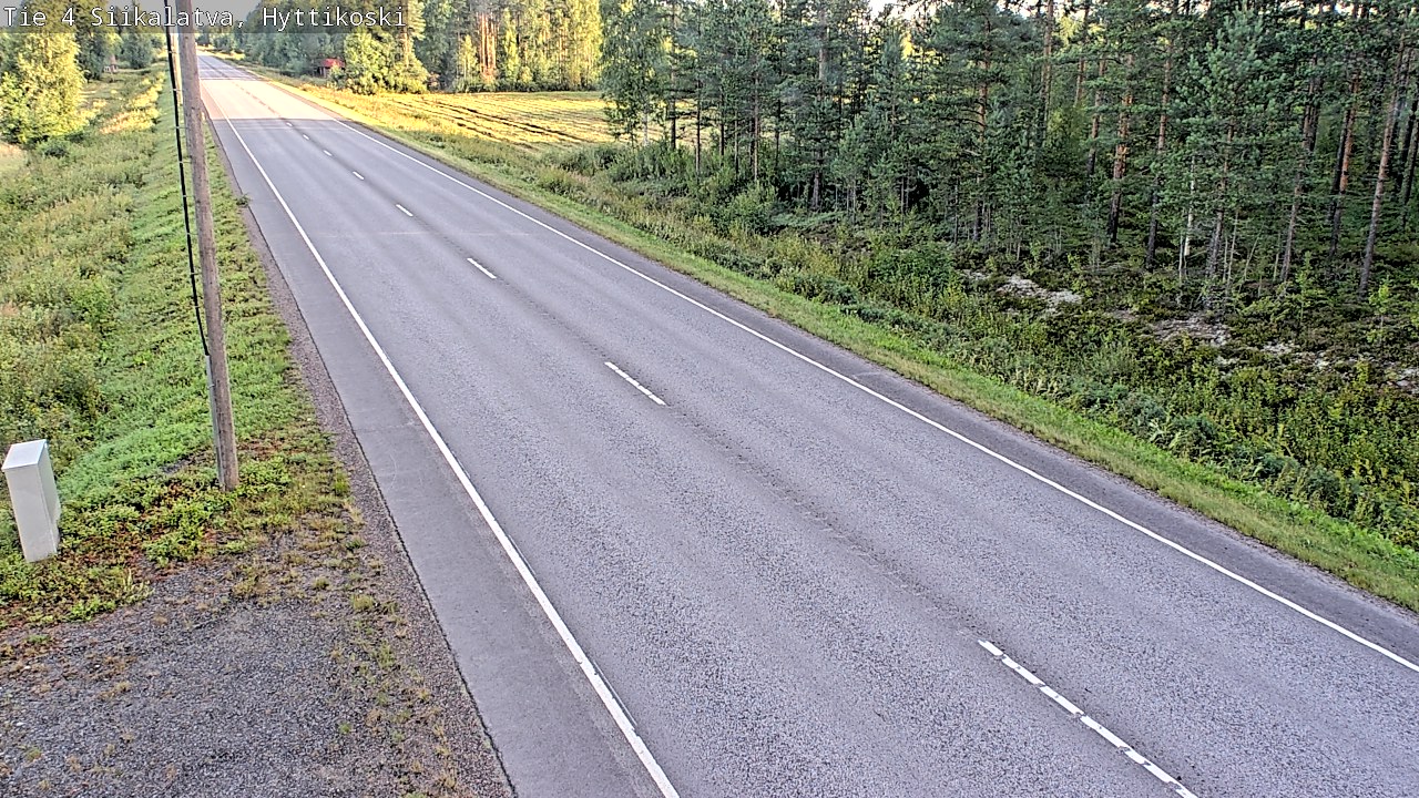 Weather Camera Image Road 4 Siikalatva, Hyttikoski, Siikalatva, Pohjois-Pohjanmaa