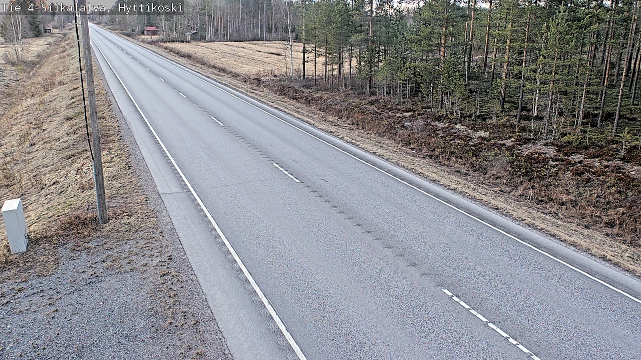 Weather Camera Image Väg 4 Siikalatva, Hyttikoski, Siikalatva, Pohjois-Pohjanmaa