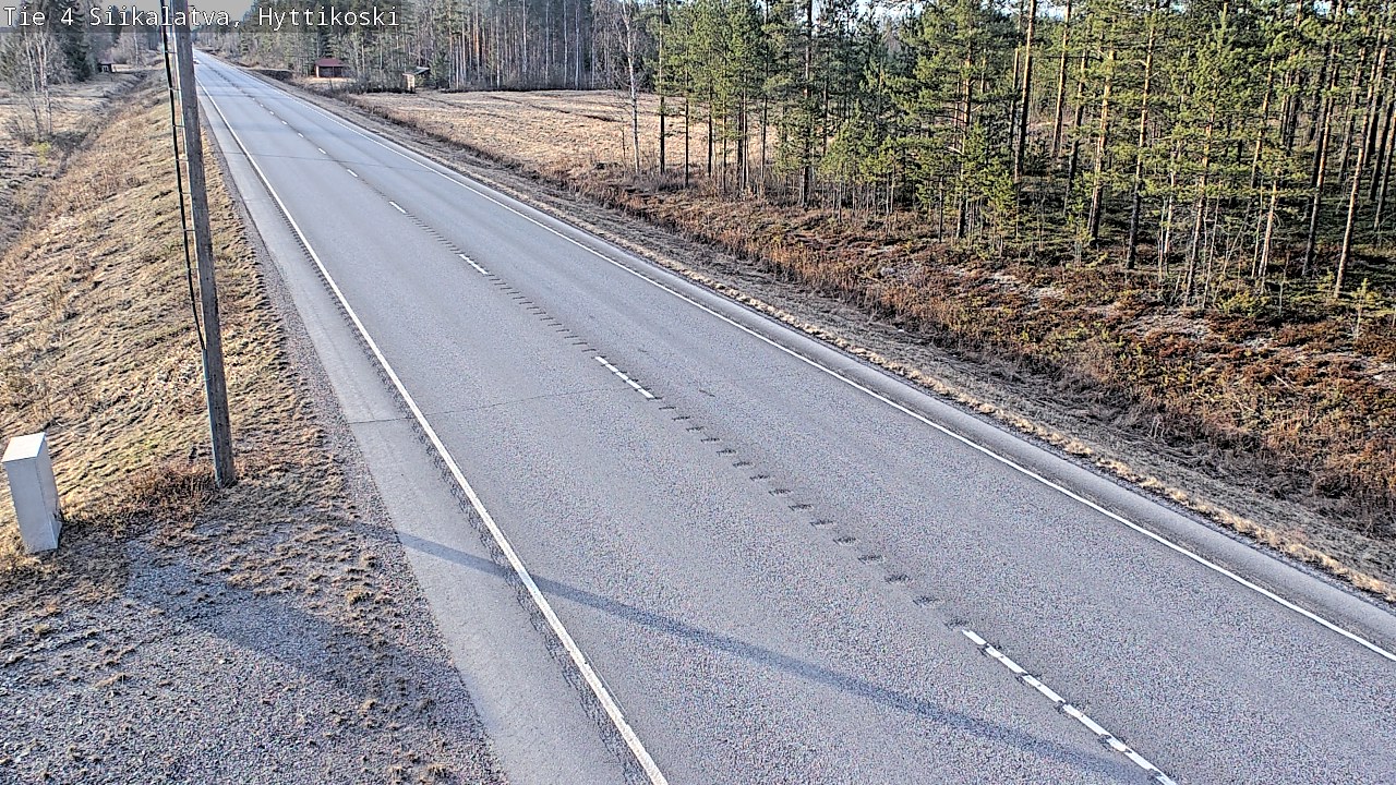 Weather Camera Image Väg 4 Siikalatva, Hyttikoski, Siikalatva, Pohjois-Pohjanmaa