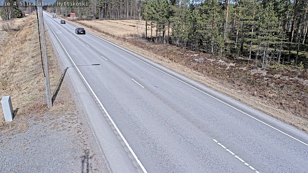 Weather Camera Image Road 4 Siikalatva, Hyttikoski, Siikalatva, Pohjois-Pohjanmaa