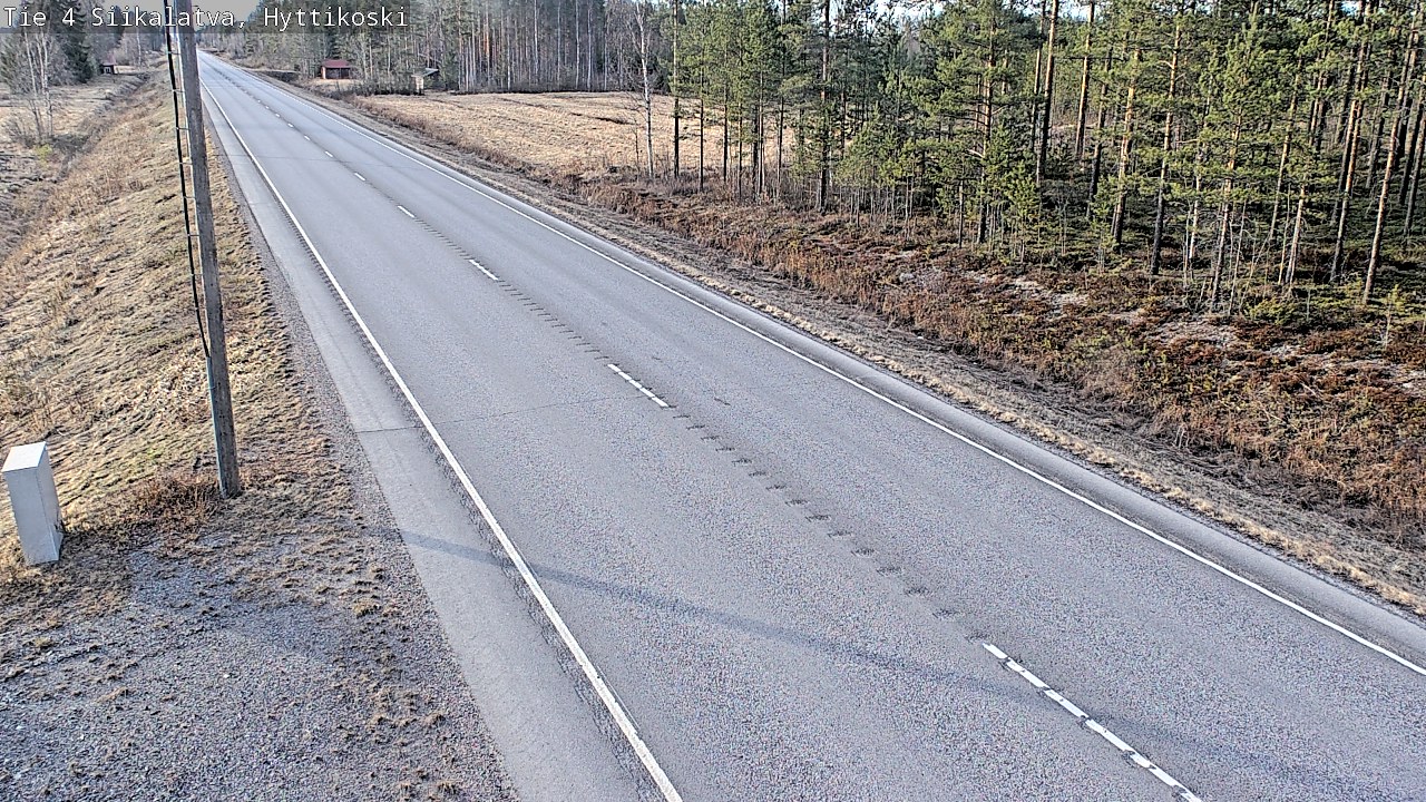 Weather Camera Image Väg 4 Siikalatva, Hyttikoski, Siikalatva, Pohjois-Pohjanmaa