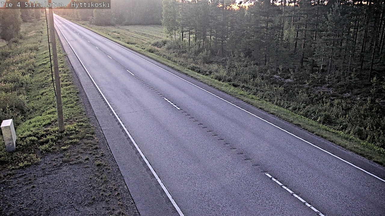 Weather Camera Image Road 4 Siikalatva, Hyttikoski, Siikalatva, Pohjois-Pohjanmaa