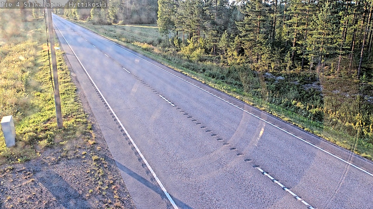Weather Camera Image Road 4 Siikalatva, Hyttikoski, Siikalatva, Pohjois-Pohjanmaa