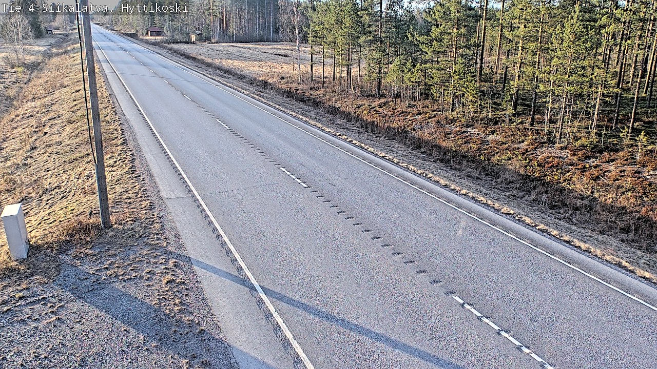 Weather Camera Image Väg 4 Siikalatva, Hyttikoski, Siikalatva, Pohjois-Pohjanmaa