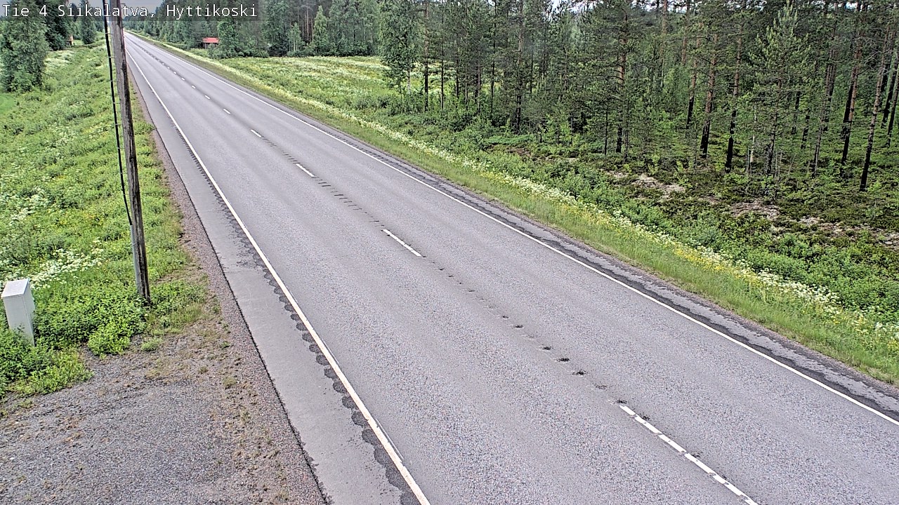 Weather Camera Image Road 4 Siikalatva, Hyttikoski, Siikalatva, Pohjois-Pohjanmaa