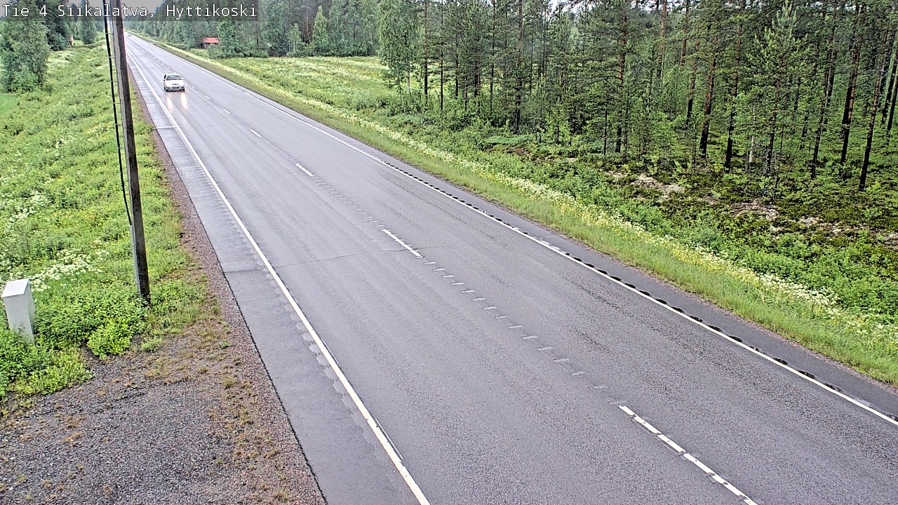 Weather Camera Image Väg 4 Siikalatva, Hyttikoski, Siikalatva, Pohjois-Pohjanmaa