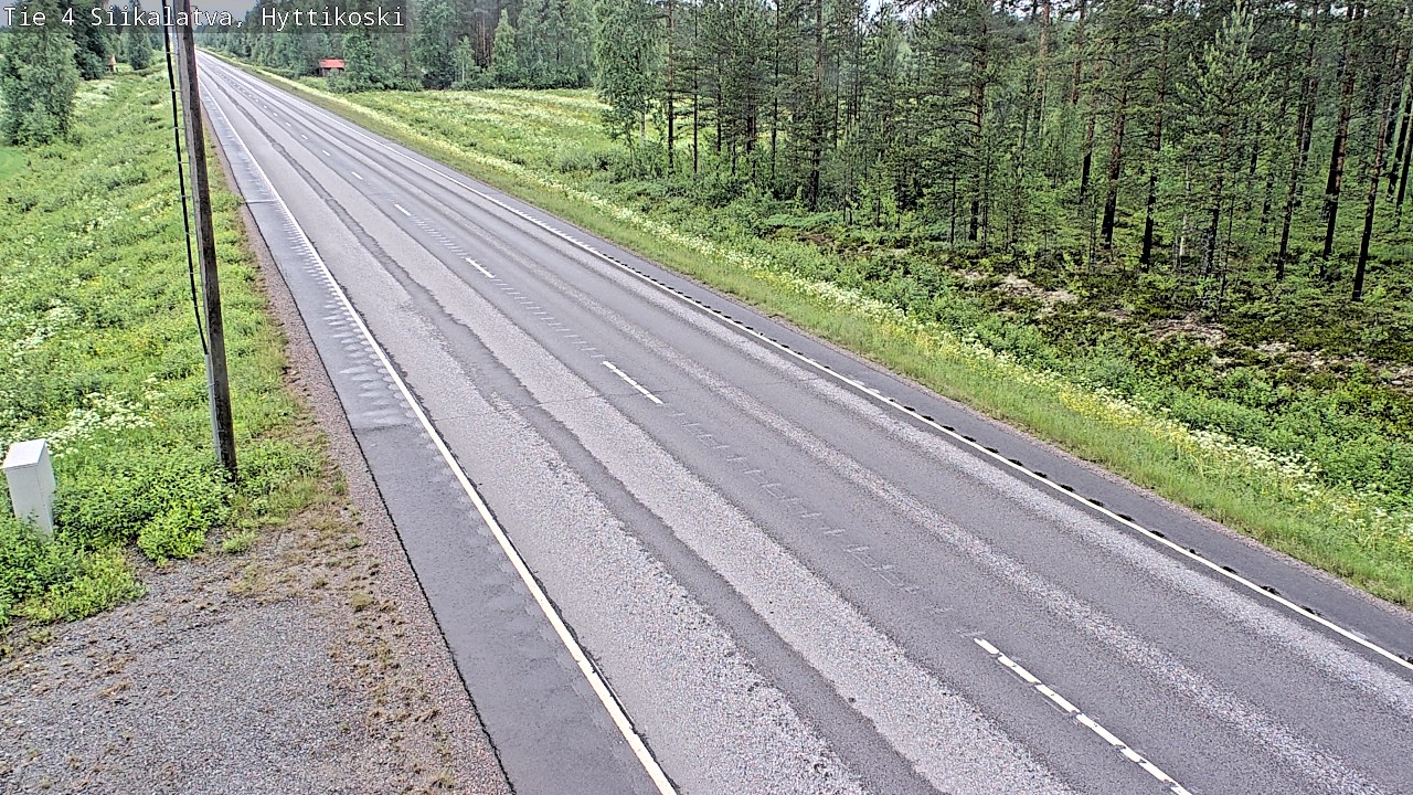 Weather Camera Image Väg 4 Siikalatva, Hyttikoski, Siikalatva, Pohjois-Pohjanmaa
