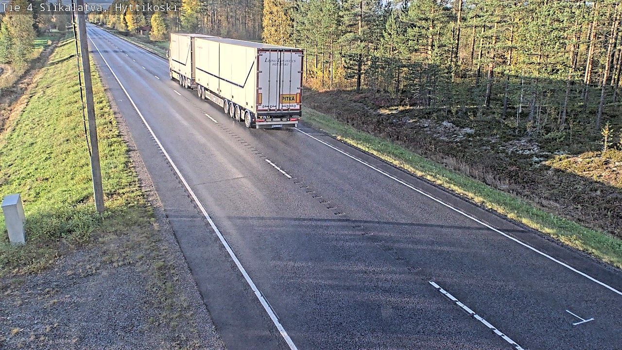 Weather Camera Image Road 4 Siikalatva, Hyttikoski, Siikalatva, Pohjois-Pohjanmaa