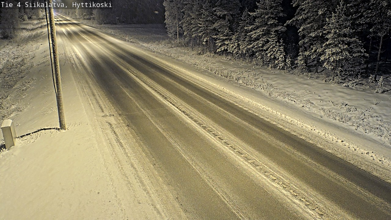 Weather Camera Image Väg 4 Siikalatva, Hyttikoski, Siikalatva, Pohjois-Pohjanmaa