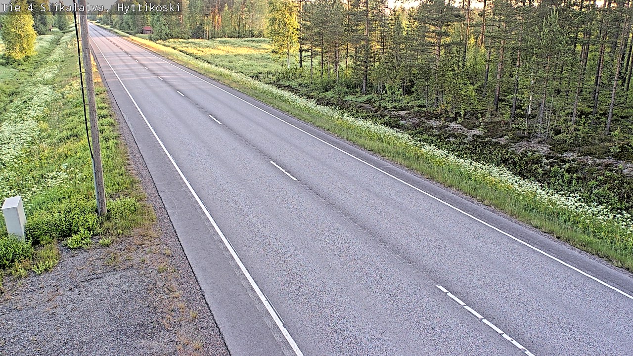 Weather Camera Image Road 4 Siikalatva, Hyttikoski, Siikalatva, Pohjois-Pohjanmaa