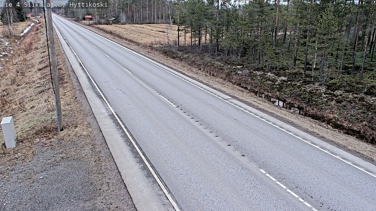 Weather Camera Image Road 4 Siikalatva, Hyttikoski, Siikalatva, Pohjois-Pohjanmaa