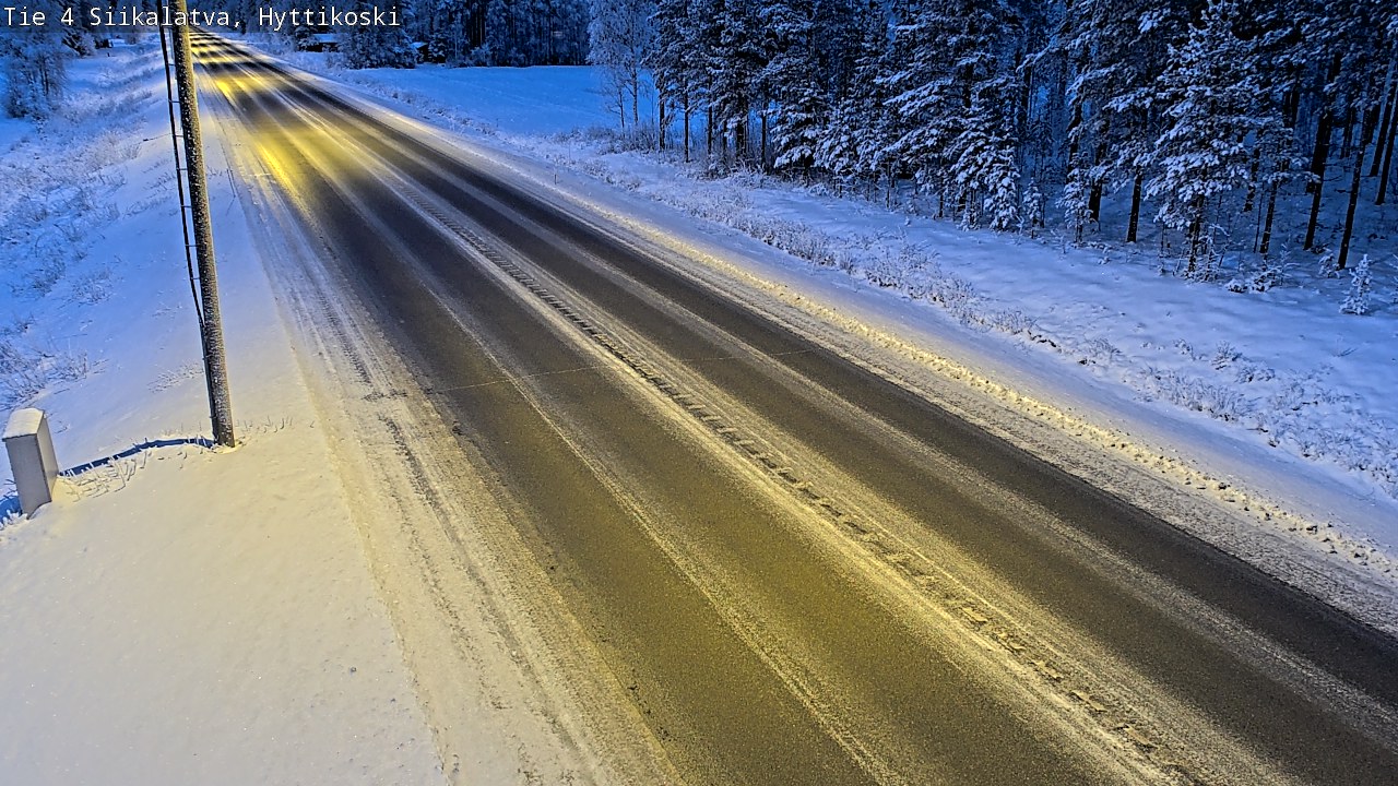 Weather Camera Image Väg 4 Siikalatva, Hyttikoski, Siikalatva, Pohjois-Pohjanmaa