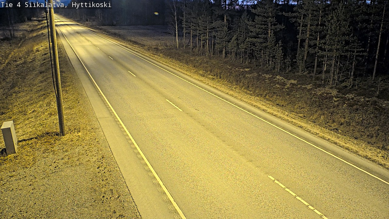 Weather Camera Image Väg 4 Siikalatva, Hyttikoski, Siikalatva, Pohjois-Pohjanmaa