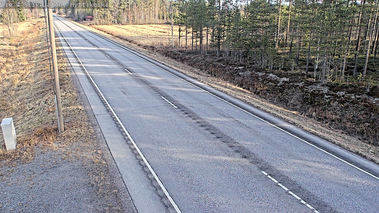 Weather Camera Image Väg 4 Siikalatva, Hyttikoski, Siikalatva, Pohjois-Pohjanmaa