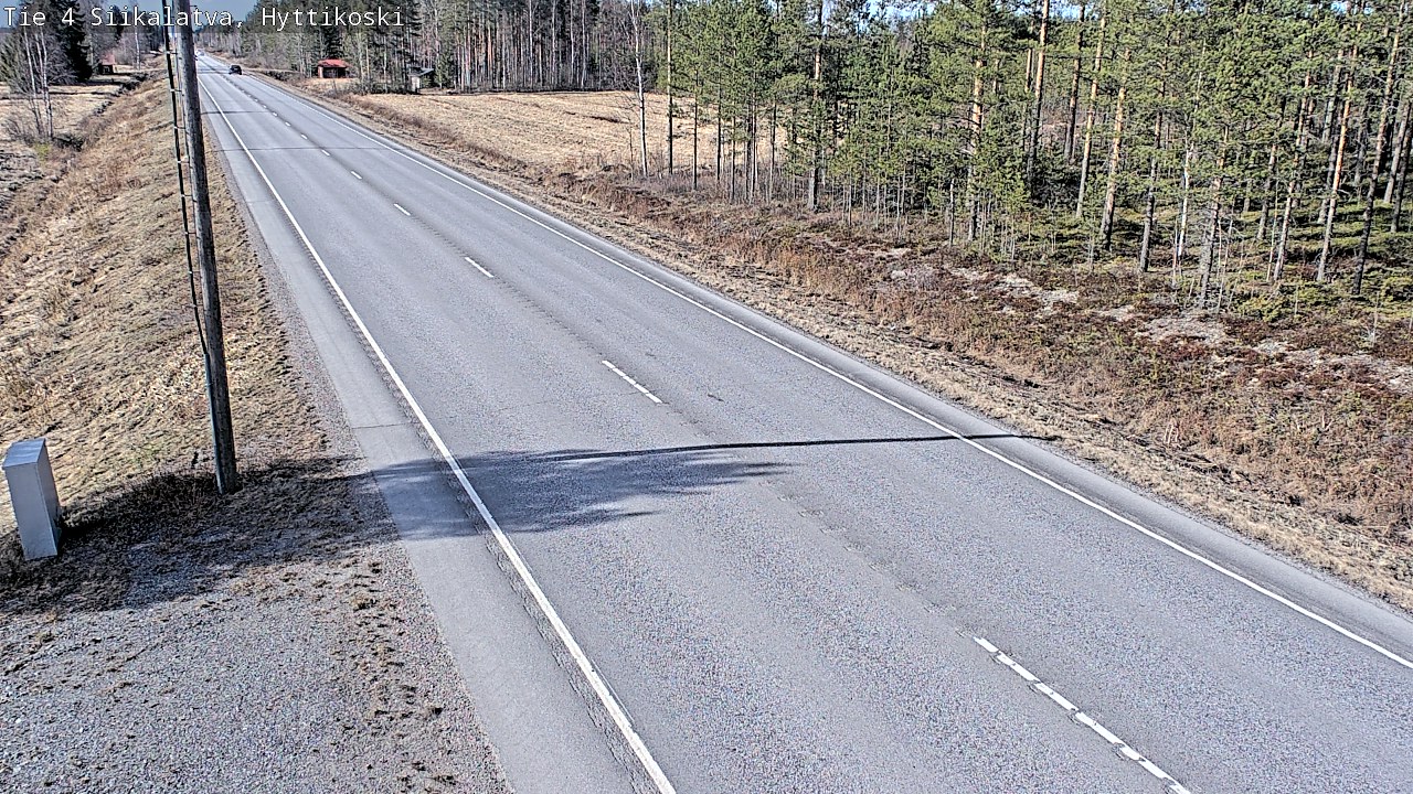 Weather Camera Image Väg 4 Siikalatva, Hyttikoski, Siikalatva, Pohjois-Pohjanmaa