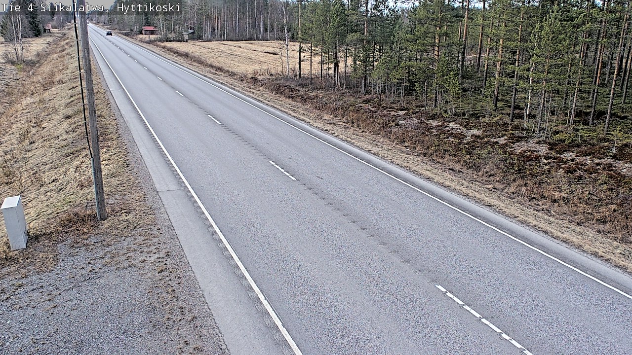 Weather Camera Image Väg 4 Siikalatva, Hyttikoski, Siikalatva, Pohjois-Pohjanmaa