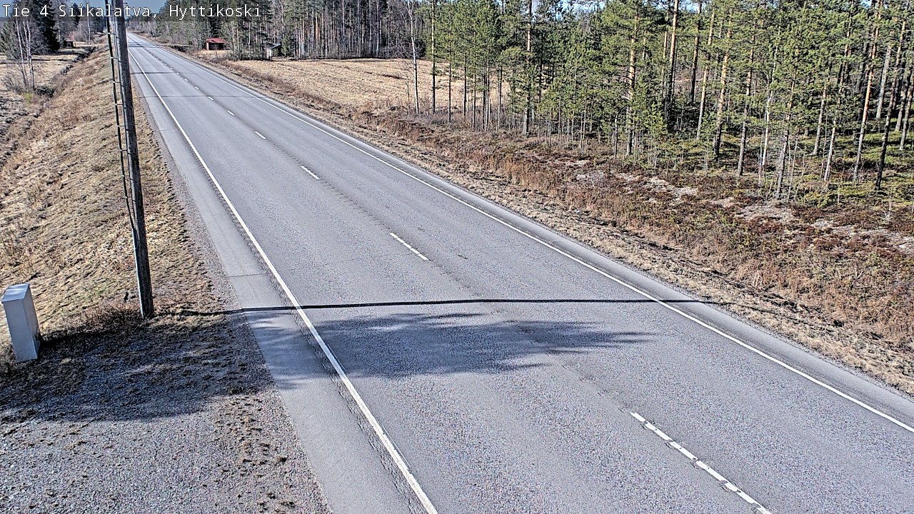 Weather Camera Image Väg 4 Siikalatva, Hyttikoski, Siikalatva, Pohjois-Pohjanmaa