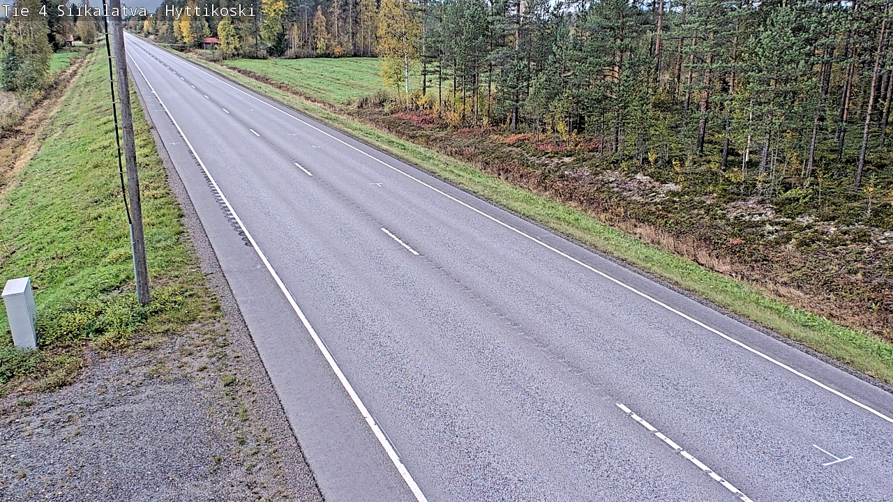 Weather Camera Image Road 4 Siikalatva, Hyttikoski, Siikalatva, Pohjois-Pohjanmaa