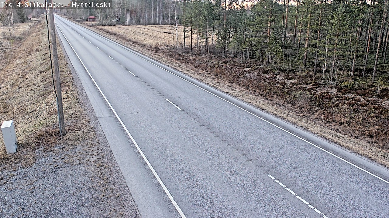 Weather Camera Image Väg 4 Siikalatva, Hyttikoski, Siikalatva, Pohjois-Pohjanmaa