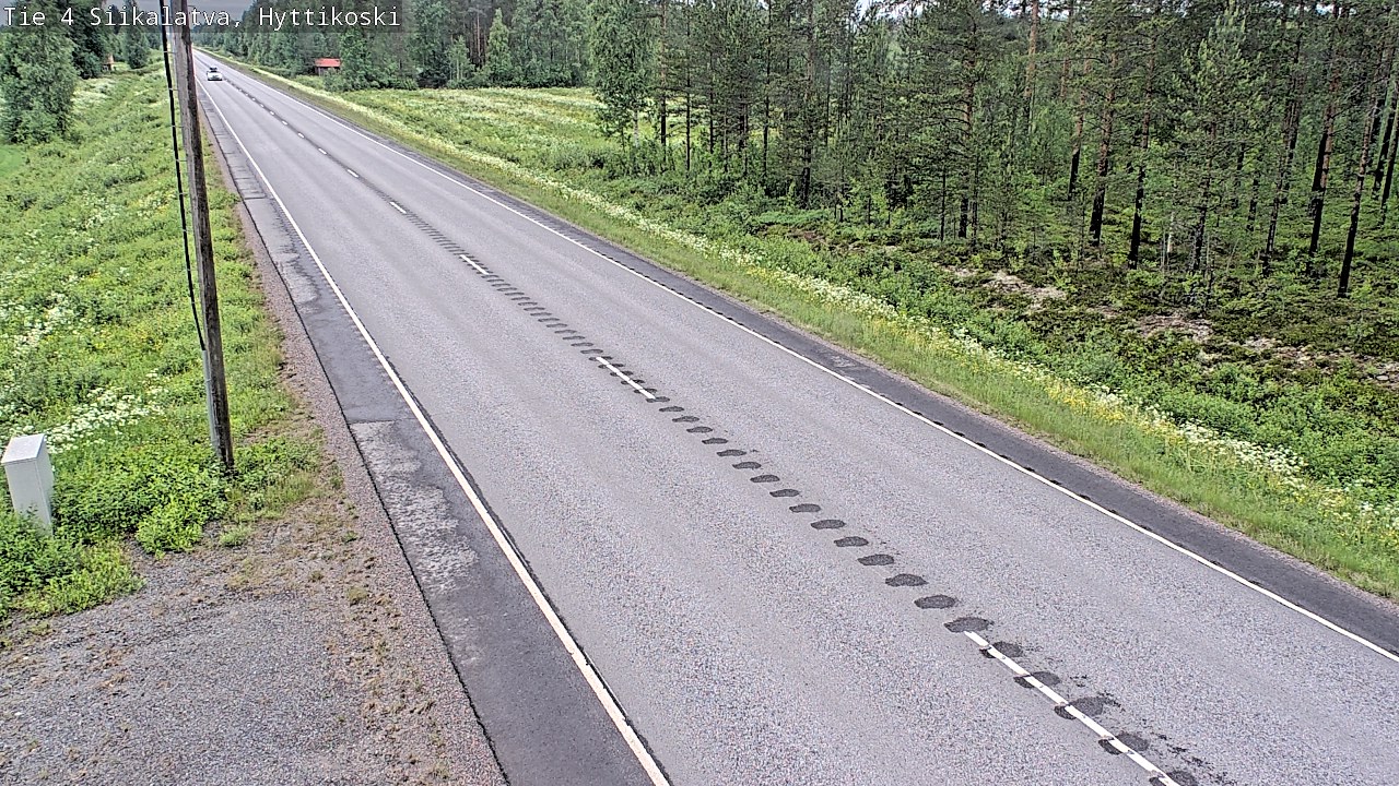 Weather Camera Image Väg 4 Siikalatva, Hyttikoski, Siikalatva, Pohjois-Pohjanmaa