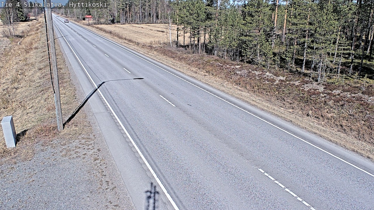 Weather Camera Image Väg 4 Siikalatva, Hyttikoski, Siikalatva, Pohjois-Pohjanmaa