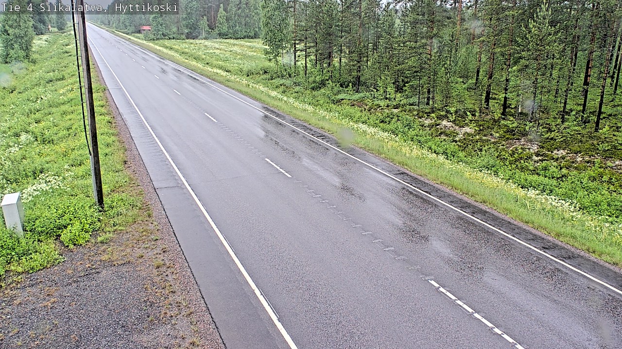 Weather Camera Image Väg 4 Siikalatva, Hyttikoski, Siikalatva, Pohjois-Pohjanmaa
