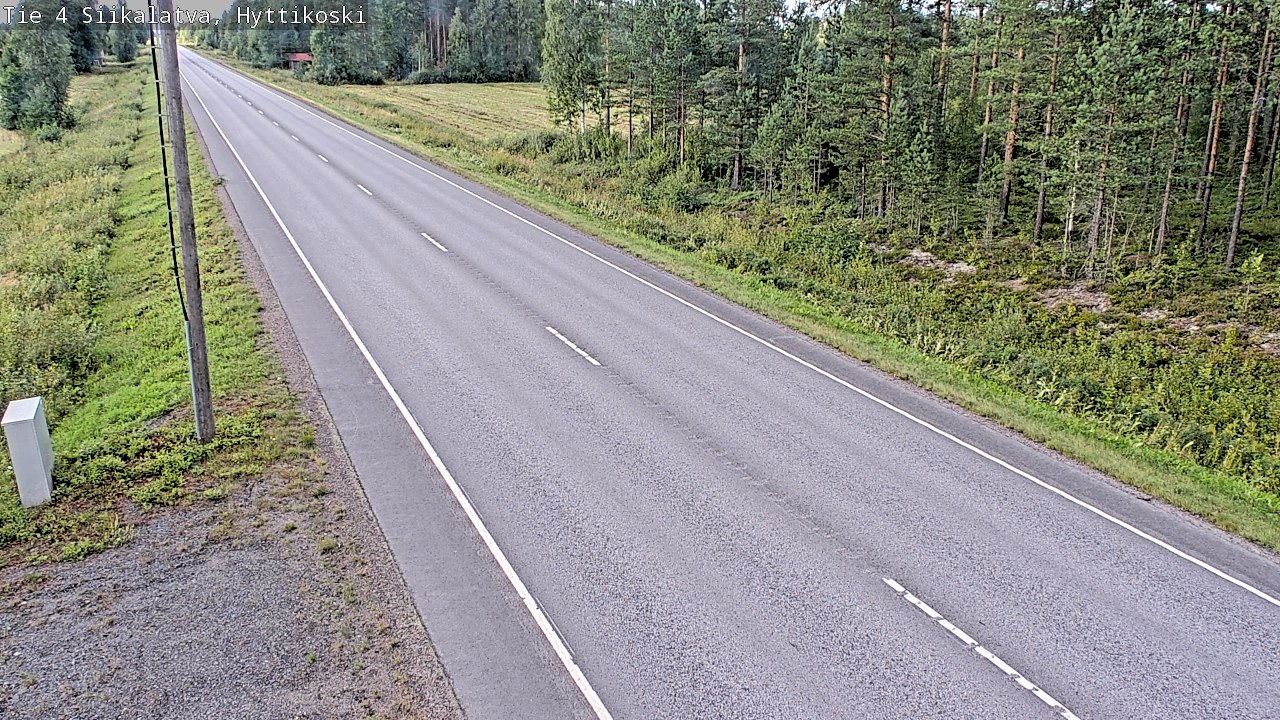 Weather Camera Image Road 4 Siikalatva, Hyttikoski, Siikalatva, Pohjois-Pohjanmaa