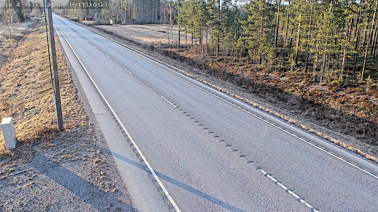 Weather Camera Image Väg 4 Siikalatva, Hyttikoski, Siikalatva, Pohjois-Pohjanmaa