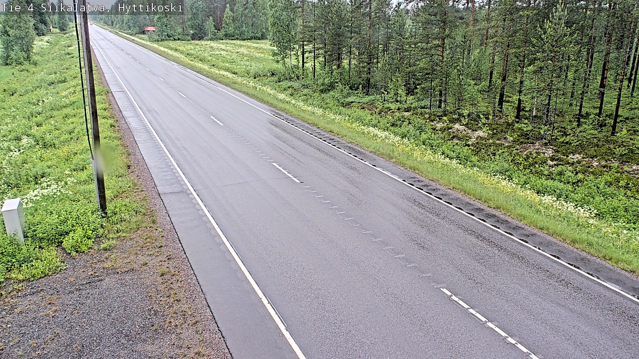 Weather Camera Image Väg 4 Siikalatva, Hyttikoski, Siikalatva, Pohjois-Pohjanmaa