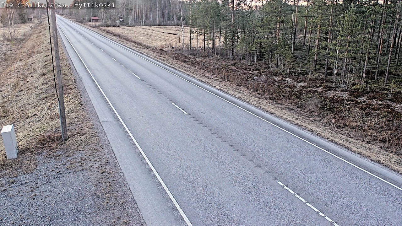 Weather Camera Image Väg 4 Siikalatva, Hyttikoski, Siikalatva, Pohjois-Pohjanmaa
