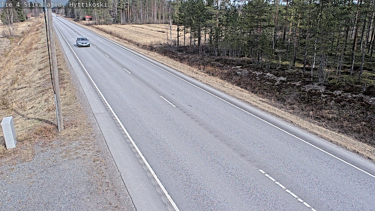 Weather Camera Image Väg 4 Siikalatva, Hyttikoski, Siikalatva, Pohjois-Pohjanmaa