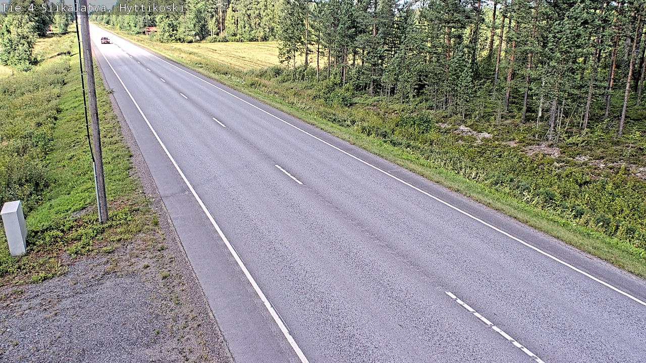 Weather Camera Image Road 4 Siikalatva, Hyttikoski, Siikalatva, Pohjois-Pohjanmaa
