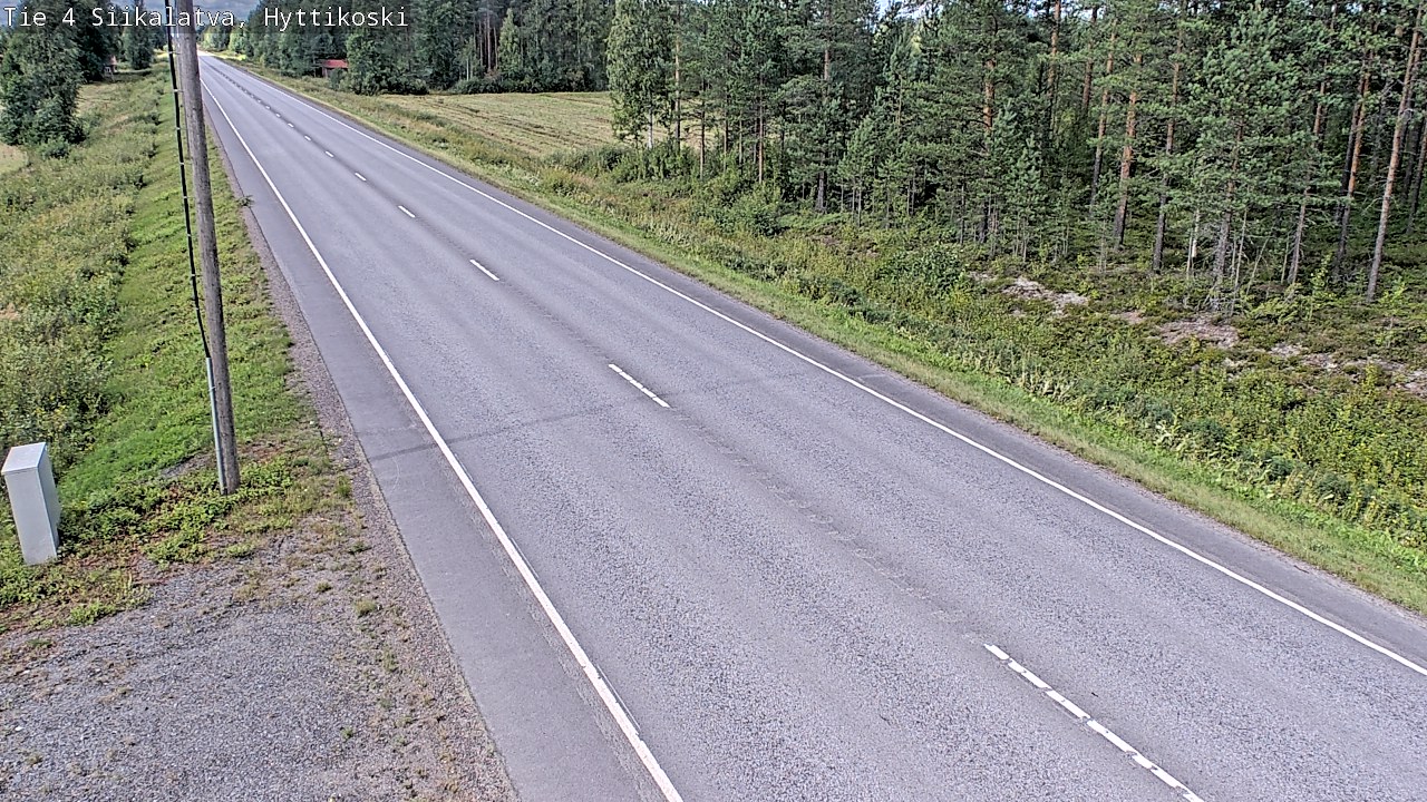 Weather Camera Image Road 4 Siikalatva, Hyttikoski, Siikalatva, Pohjois-Pohjanmaa