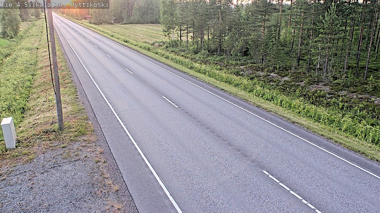 Weather Camera Image Road 4 Siikalatva, Hyttikoski, Siikalatva, Pohjois-Pohjanmaa