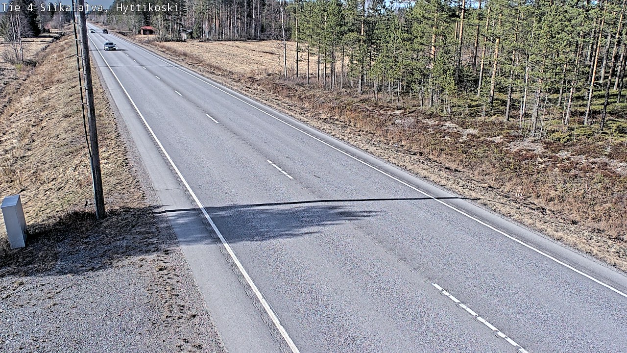 Weather Camera Image Väg 4 Siikalatva, Hyttikoski, Siikalatva, Pohjois-Pohjanmaa