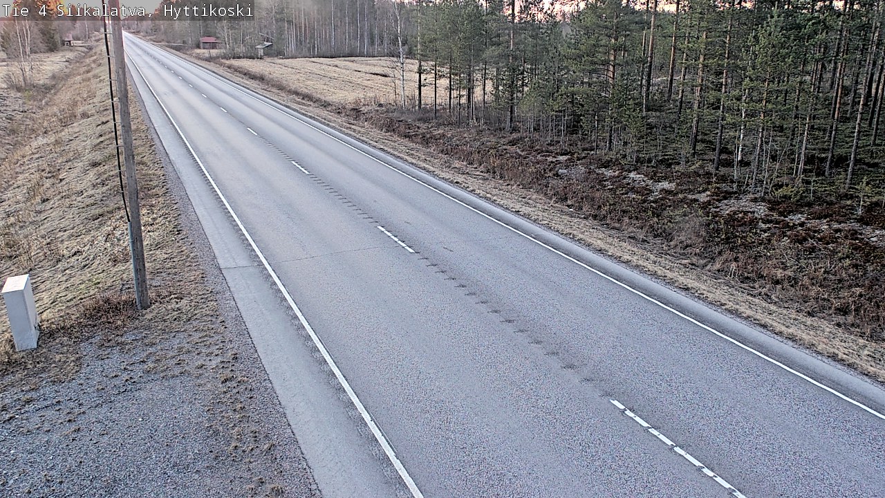 Weather Camera Image Väg 4 Siikalatva, Hyttikoski, Siikalatva, Pohjois-Pohjanmaa