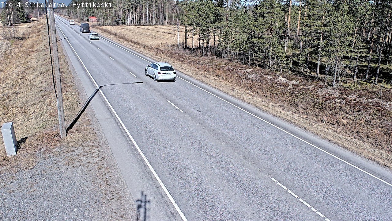 Weather Camera Image Väg 4 Siikalatva, Hyttikoski, Siikalatva, Pohjois-Pohjanmaa