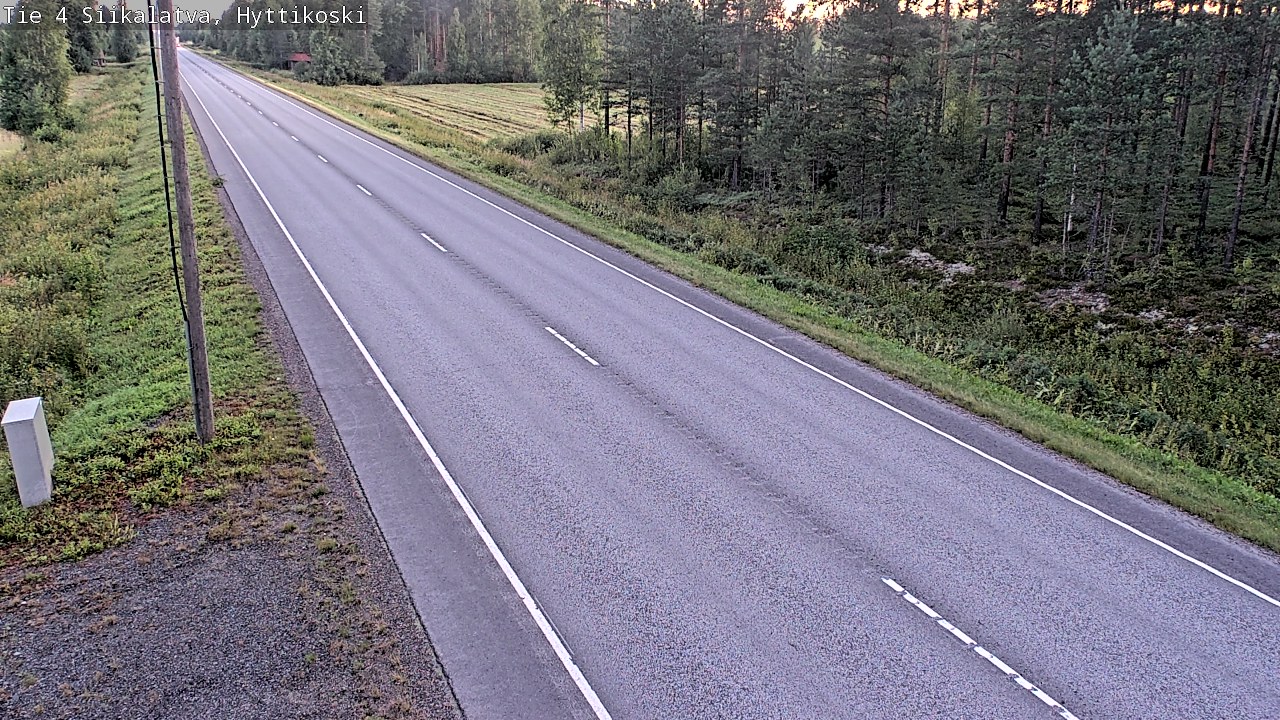 Weather Camera Image Road 4 Siikalatva, Hyttikoski, Siikalatva, Pohjois-Pohjanmaa