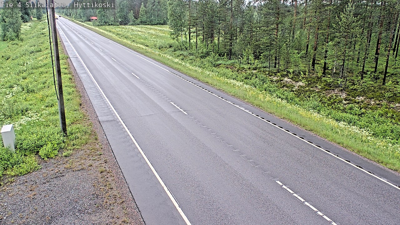 Weather Camera Image Väg 4 Siikalatva, Hyttikoski, Siikalatva, Pohjois-Pohjanmaa